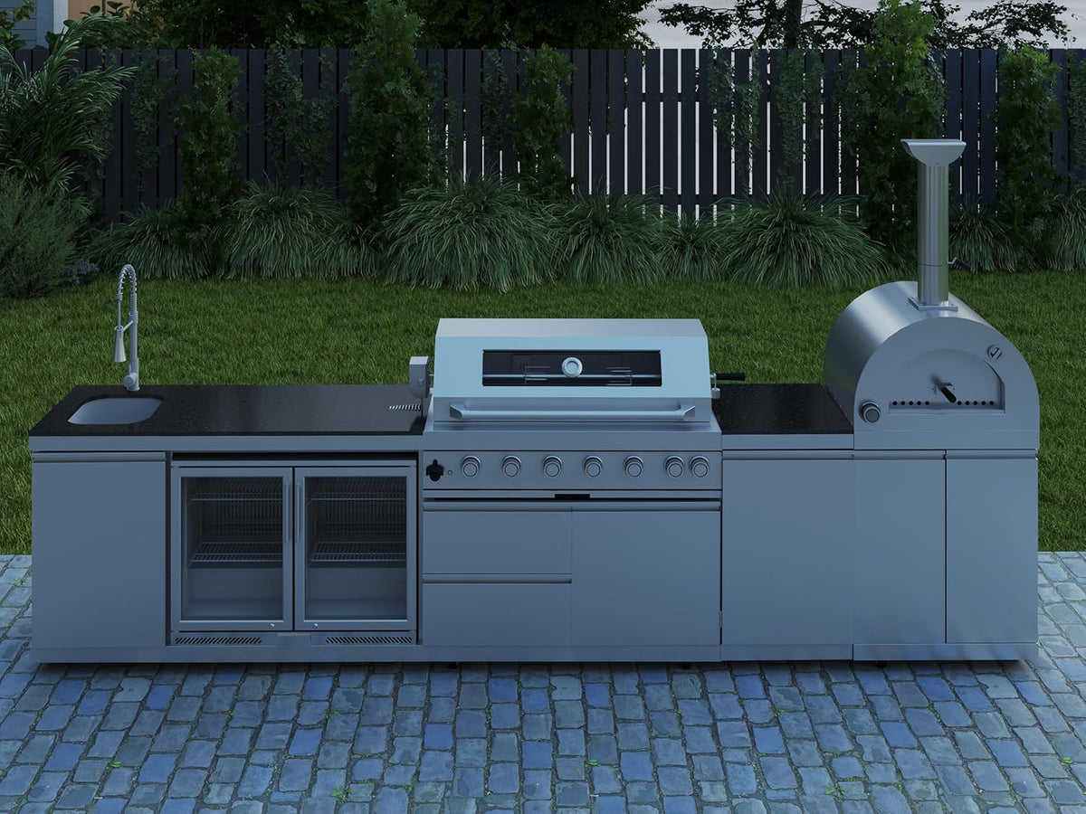 Propane BBQ grill and cooking features