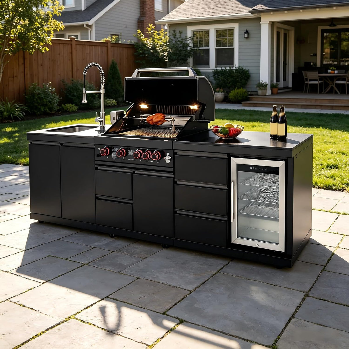 size-102-4 color-black BAJINGGONG outdoor kitchen image 1