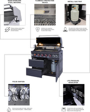 size-102-4 color-black BAJINGGONG outdoor kitchen image 4