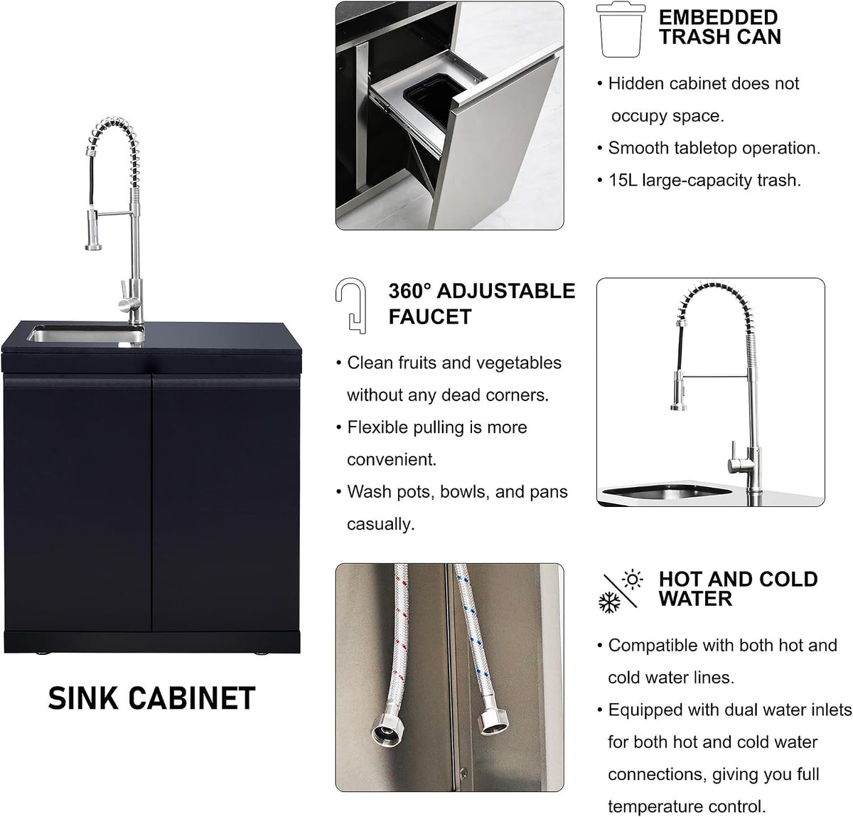 size-102-4 color-black BAJINGGONG outdoor kitchen image 5