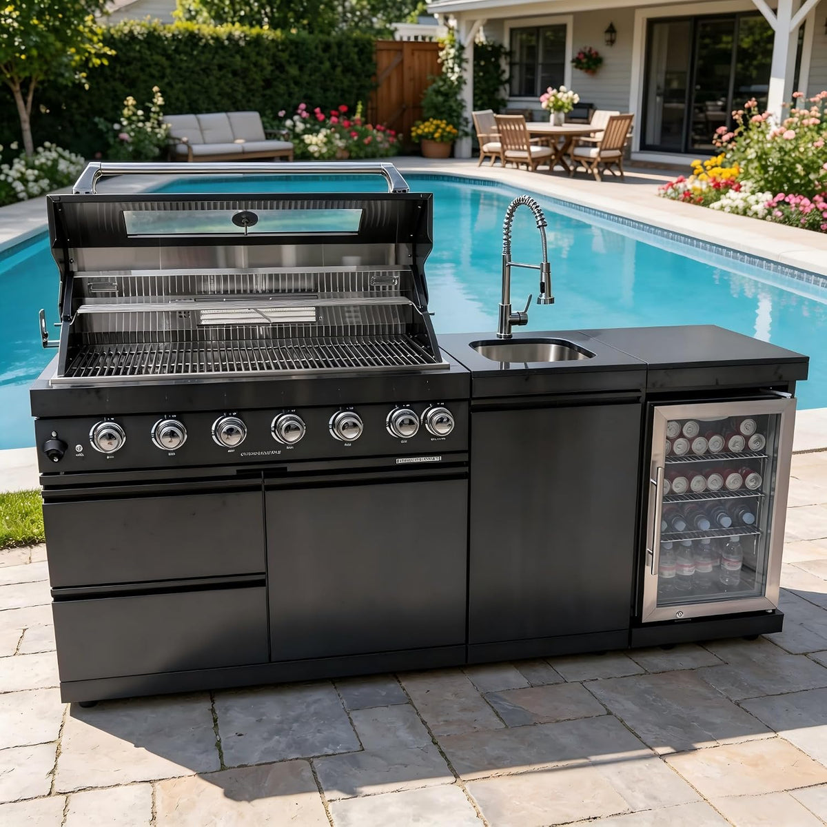 size-82 color-black BAJINGGONG outdoor kitchen image 1