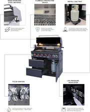 size-95-8 color-black BAJINGGONG outdoor kitchen image 6