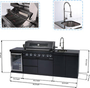 size-95 color-black BAJINGGONG outdoor kitchen image 2