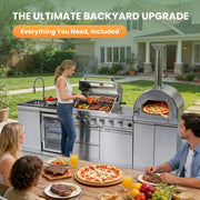 112-inch outdoor kitchen island detail 4