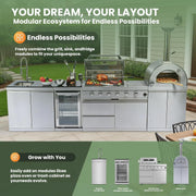 125-inch outdoor kitchen island detail 6