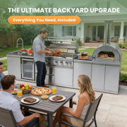 128-inch outdoor kitchen island detail 4